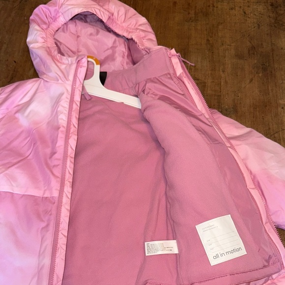 All in Motion Hooded Warm Winter Coat Girls Size Small 6/7 Active Wear Outdoors - Picture 6 of 16